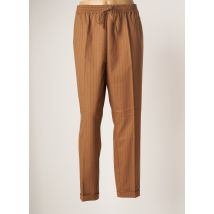 KAFFE - Pantalon chino marron en polyester pour femme - Taille 46 - Modz