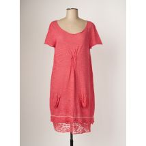 CRISTINA GAVIOLI - Robe mi-longue rose en coton pour femme - Taille 38 - Modz