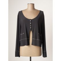 MERI & ESCA - Gilet manches longues gris en polyester pour femme - Taille 40 - Modz