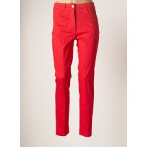 TRICOT CHIC - Pantalon slim rouge en coton pour femme - Taille 36 - Modz