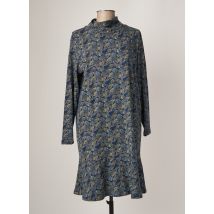 TRANQUILLO - Robe mi-longue bleu en coton pour femme - Taille 44 - Modz