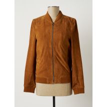 ROSE GARDEN - Veste en cuir marron en cuir de chèvre pour femme - Taille 36 - Modz