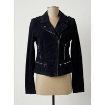 ROSE GARDEN - Veste en cuir bleu en cuir pour femme - Taille 34 - Modz