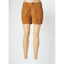 ROSE GARDEN - Short marron en cuir de chèvre pour femme - Taille 38 - Modz