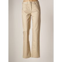 JENSEN - Pantalon droit beige en coton pour femme - Taille 42 - Modz