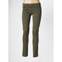 ARMANI - Pantalon slim vert en coton pour femme - Taille W27 - Modz