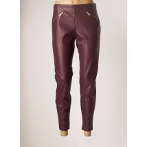 ARMANI EXCHANGE - Pantalon 7/8 rouge en polyurethane pour femme - Taille 34 - Modz