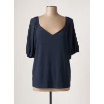 ICHI - Top bleu en coton pour femme - Taille 42 - Modz