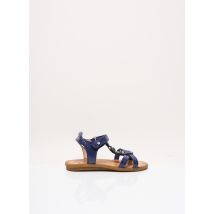 NOËL - Sandales/Nu pieds bleu en cuir pour fille - Taille 25 - Modz