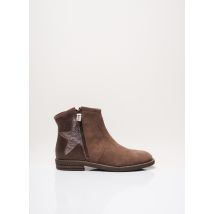 REQINS - Bottines/Boots marron en cuir pour fille - Taille 35 - Modz