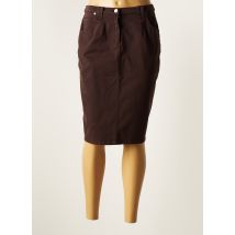 MERI & ESCA - Jupe mi-longue marron en coton pour femme - Taille 42 - Modz
