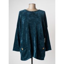 COULEURS DU TEMPS - Pull tunique vert en polyester pour femme - Taille 40 - Modz