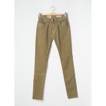 KAPORAL - Pantalon slim vert en coton pour femme - Taille W25 L32 - Modz