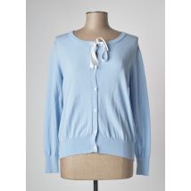 MARIA BELLENTANI - Gilet manches longues bleu en viscose pour femme - Taille 42 - Modz