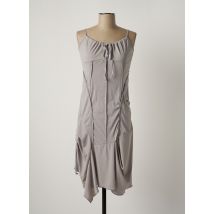 ARELINE - Robe mi-longue gris en acrylique pour femme - Taille 40 - Modz