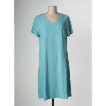 GEVANA - Robe mi-longue bleu en viscose pour femme - Taille 40 - Modz