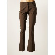 MULTIPLES - Pantalon slim marron en polyester pour femme - Taille 38 - Modz