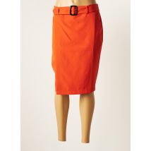 MULTIPLES - Jupe mi-longue orange en polyester pour femme - Taille 42 - Modz