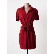 ROSE GARDEN - Robe courte rouge en cuir de chèvre pour femme - Taille 42 - Modz