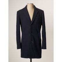 RECYCLED ART WORLD - Manteau long bleu en polyester pour homme - Taille L - Modz