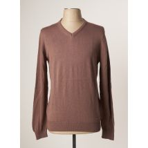 RECYCLED ART WORLD - Pull marron en coton pour homme - Taille M - Modz