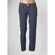 MAT DE MISAINE - Pantalon slim bleu en coton pour femme - Taille 38 - Modz