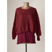 ALDOMARTINS - Pull rouge en laine pour femme - Taille 40 - Modz