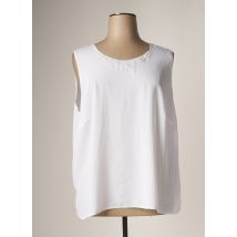 FRANCOISE F - Top blanc en polyester pour femme - Taille 56 - Modz