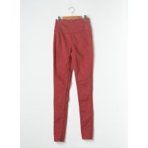 PIECES - Pantalon slim rouge en coton pour femme - Taille 34 - Modz