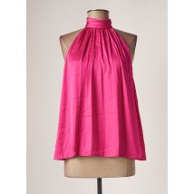 MANGO - Top rose en polyester pour femme - Taille 38 - Modz