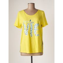 STREET ONE - T-shirt jaune en coton pour femme - Taille 40 - Modz