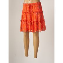 VERO MODA - Jupe courte orange en polyester pour femme - Taille 40 - Modz