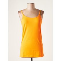 BRANDTEX - T-shirt orange en coton pour femme - Taille 48 - Modz