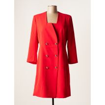 CARLA MONTANARINI - Robe mi-longue rouge en polyester pour femme - Taille 46 - Modz