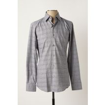 HUGO BOSS - Chemise manches longues gris en coton pour homme - Taille M - Modz