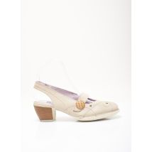 NICE - Sandales/Nu pieds beige en cuir pour femme - Taille 36 - Modz