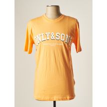 ONLY&SONS - T-shirt orange en coton pour homme - Taille S - Modz
