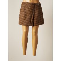 SUNCOO - Jupe short marron en polyester pour femme - Taille 40 - Modz