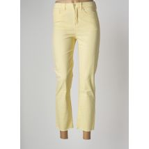 JDY - Pantalon droit jaune en coton pour femme - Taille W26 - Modz