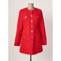 MORGAN - Manteau long rouge en polyester pour femme - Taille 40 - Modz