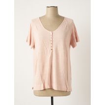 POLES - T-shirt rose en viscose pour femme - Taille 42 - Modz