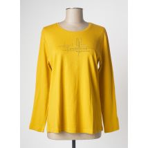 SIGNATURE - T-shirt jaune en coton pour femme - Taille 46 - Modz
