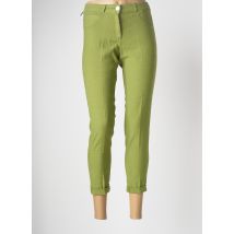 EAST DRIVE - Pantalon 7/8 vert en lin pour femme - Taille 40 - Modz