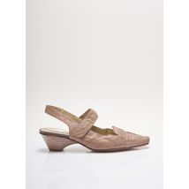 J.METAYER - Sandales/Nu pieds marron en cuir pour femme - Taille 38 - Modz