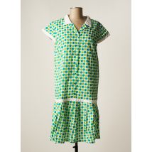AGATHE & LOUISE - Robe mi-longue vert en coton pour femme - Taille 40 - Modz