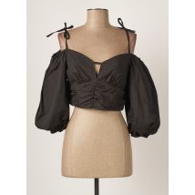 RELISH - Top noir en coton pour femme - Taille 36 - Modz