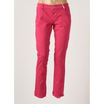 PLEASE - Pantalon chino rose en coton pour femme - Taille 34 - Modz