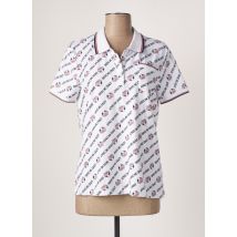 DELAHAYE - Polo blanc en coton pour femme - Taille 40 - Modz