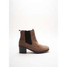 CAPRICE - Bottines/Boots marron en cuir pour femme - Taille 41 - Modz