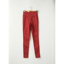 PIECES - Pantalon slim orange en coton pour femme - Taille 34 - Modz